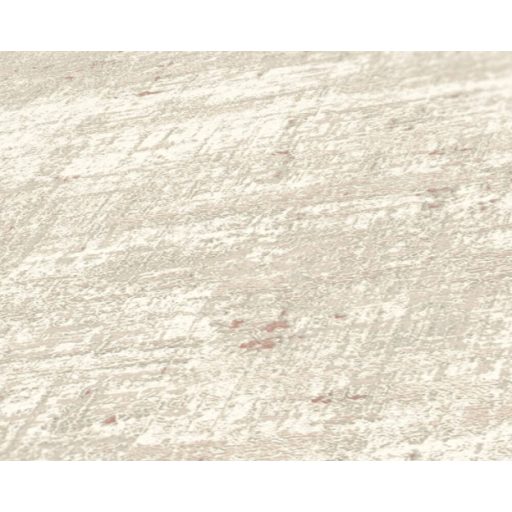 A Shabby Chic sztárja! Koptatott természetes betonhatású minta fémes elemekkel krém bézs és fémes arany tónus tapéta