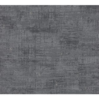   A Shabby Chic sztárja! Koptatott természetes betonhatású minta fémes elemekkel sötétszürke antracit és fémes arany tónus tapéta