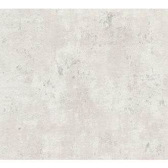   Koptatott antik beton mintázat fémes elemekkel szürke szürkésbézs és fémes ezüst tónus tapéta