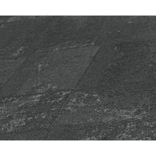 Fémes elemekkel díszített modern csempehatású 3D beton mintázat sötétszürke/antracit és ezüst tónus tapéta