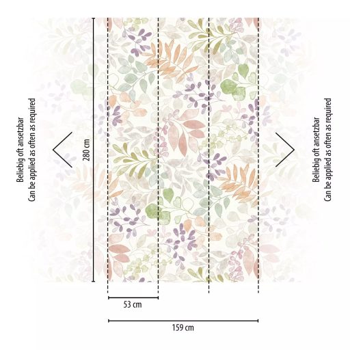 Változatos gyönyörű színes leveleket kaptunk panoráma fehér lila narancs és sokszínű tónus falpanel