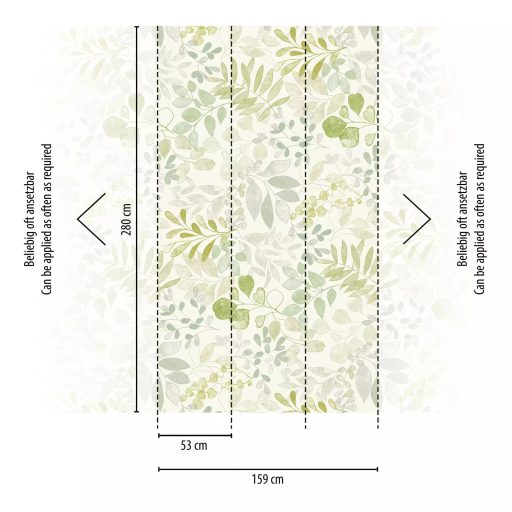 Változatos gyönyörű színes leveleket kaptunk panoráma fehér bézs sárga zöld és sárgászöld tónus falpanel