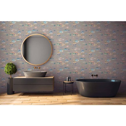 Eldorádó mert ez a Haldorádó! Sokféle és sokszínű hal megjelenítés szürke szürkésbarna kék és sokszínű tónus tapéta