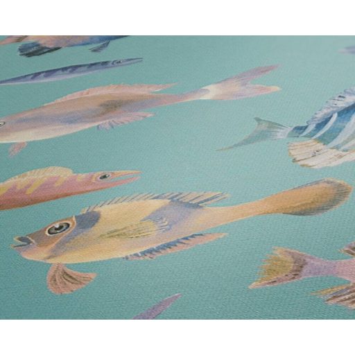 Eldorádó mert ez a Haldorádó! Sokféle és sokszínű hal megjelenítés türkiz kék rózsaszín és sokszínű tónus tapéta