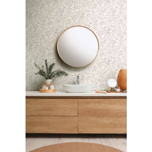 A romantika és a finom dolgok szerelmeseinek! Szines virágok és levelek kompozíciója fehér szürke és fémes ezüst tónus tapéta