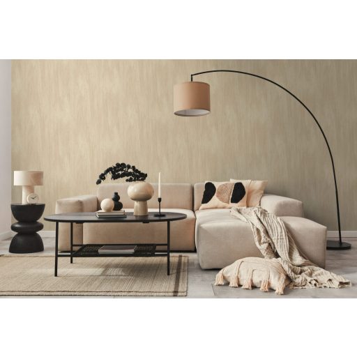 Részletesen kidolgozott élethű texturált skandináv jellegű famintázat krém bézs és világosbarna tónus tapéta