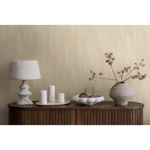 Részletesen kidolgozott élethű texturált skandináv jellegű famintázat krém bézs és világosbarna tónus tapéta