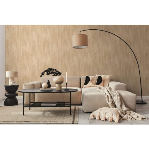 Részletesen kidolgozott élethű texturált skandináv jellegű famintázat bézs világosbarna és barna tónus tapéta