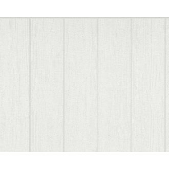   Természetes skandináv stílusú fa falpanel/lábazati tapéta törtfehér és világosszürke tónus