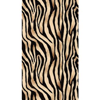   A szavanna legszebbje! Gigantikus zebracsíkos ábrázolás bézs barna és fekete tónus falpanel
