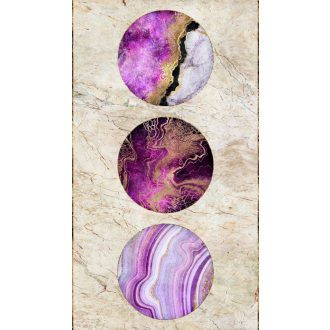   Beütött a lila márvány mámor körökbe zárt csodás textúrával bézs rózsaszín lila szürke és aranysárga tónus falpanel
