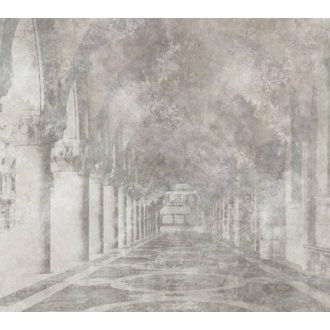   Dekor történelmi léptékben! Vintage megjelenésű palota részlet krém bézs és szürke tónus falpanel