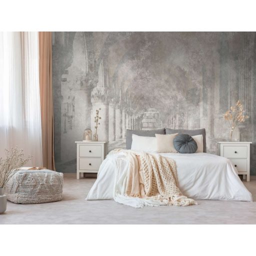 Dekor történelmi léptékben! Vintage megjelenésű palota részlet krém bézs és szürke tónus falpanel