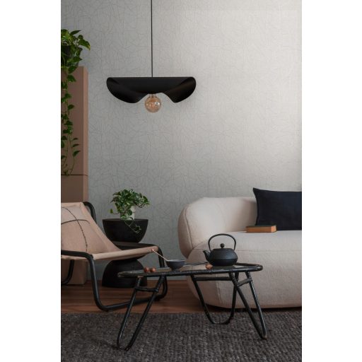 Töredezett mozaikra emlékeztető strukturált grafikus minta szürke/világosszürke és gyöngyház fényes mintarajzolat tapéta