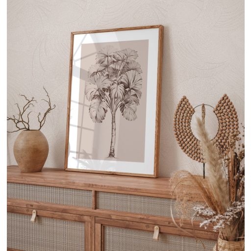 Mozgalmas ívelt formákkal kialakított grafikus minta szürke/világosszürke és törtfehér tónus tapéta