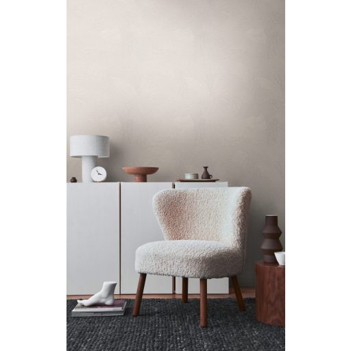 Mozgalmas ívelt formákkal kialakított grafikus minta szürke/világosszürke és törtfehér tónus tapéta