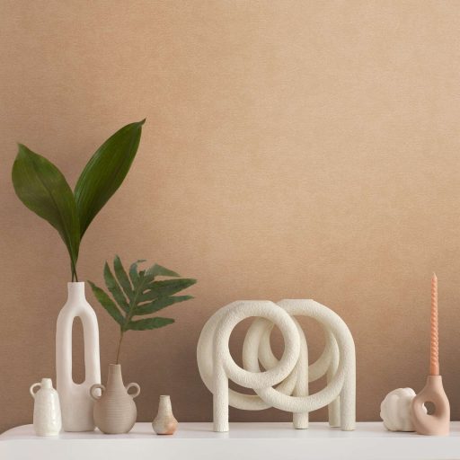 Finoman habosított strukturált egyszínű minta barna/világosbarna/bézs tónus tapéta