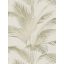 Harmonikus és elegáns vintage pálmalevél kompozíció lágy színekben krém és zöld tónus finom mintafény tapéta