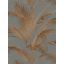 Harmonikus és elegáns vintage pálmalevél kompozíció szürke rozsdaszín és fémes arany tónus finom mintafény tapéta