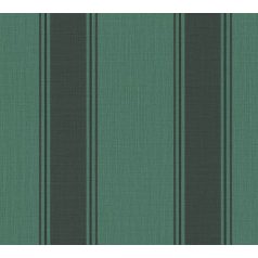  Klasszikus csíkos minta vékonyabb szegélyekkel texturált felülettel smaragdzöld fekete és sötétszürke tónus tapéta