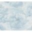 Légies és könnyed akvarell hatású gomolygó felhőmintázat pasztellék felhőkék és fehér tónus tapéta