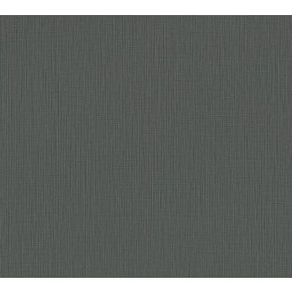   Strukturált szőtt hatású egyszínű természetes minta szürke/sötétszürke tónus tapéta