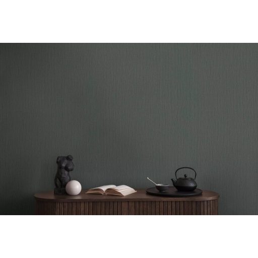 Strukturált szőtt hatású egyszínű természetes minta szürke/sötétszürke tónus tapéta