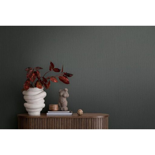 Strukturált szőtt hatású egyszínű természetes minta szürke/sötétszürke tónus tapéta