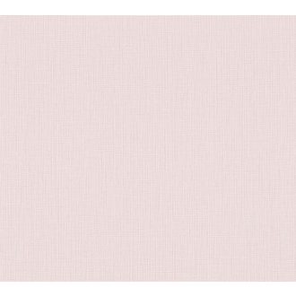   Strukturált szőtt hatású egyszínű természetes minta rózsaszín tónus tapéta