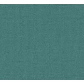   Finom struktúrájú egyszínű textil/vászon minta petrolzöld/kékeszöld tónus tapéta
