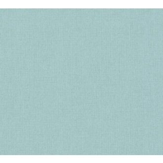   Finom struktúrájú egyszínű textil/vászon minta pasztellkék/zöldeskék tónus tapéta