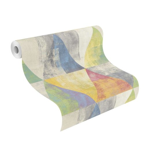 Rasch Hyde Park/Make a Change 410914 Vintage háromszögek szines tapéta