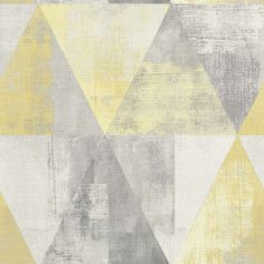   Rasch Hyde Park/Make a Change 410921 Vintage háromszögek szürke sárga krém tapéta
