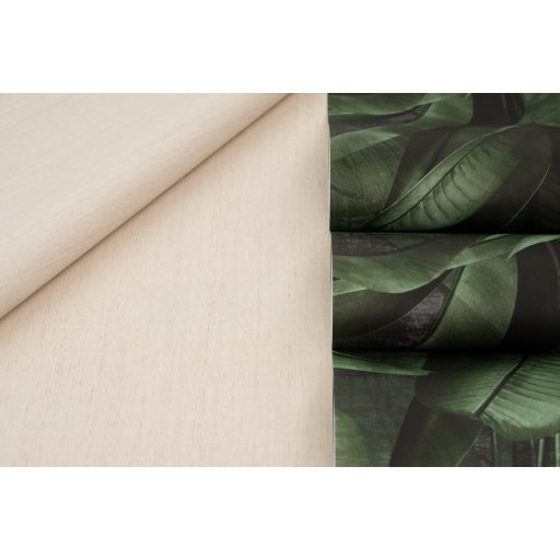 Buja zöld pálmalavelek lenyűgöző 3D látványvilággal sötét smaragd mély olívzöld és sötétszürke/antracit tónus tapéta