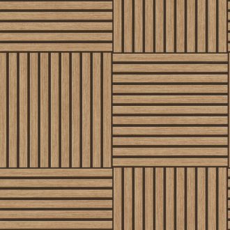   Ahol a fa és a geometria találkozik meleg homokbézs és sötétbarna tónus tapéta