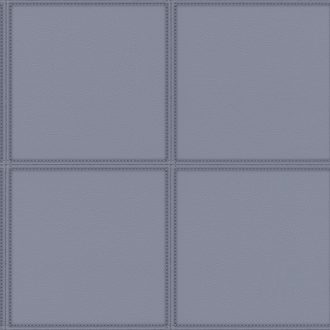   Rasch CLUB 419047  Natur Etno Kifinomult állatbőr megjelenítés varrottszélű négyzetekbe rendezve lágy szürkéskék tapéta