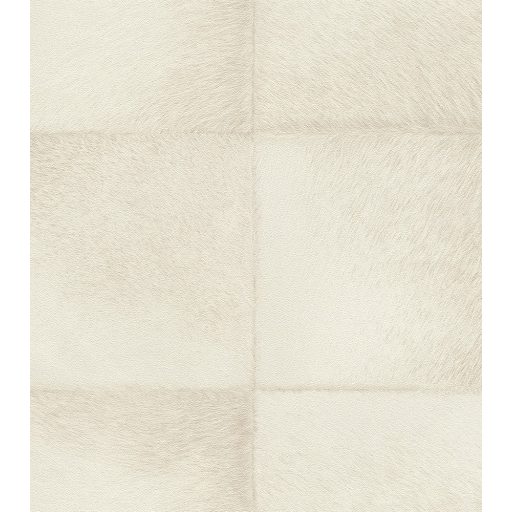 Rasch CLUB 419108  Natur Etno Állatszőr utánzat négyzetekbe rendezve fehér/krémfehér tapéta