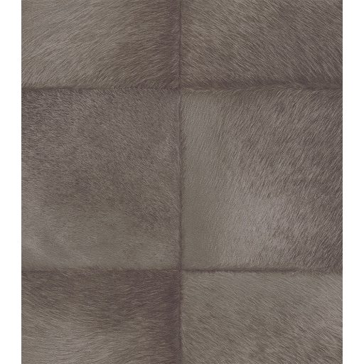 Rasch CLUB 419139  Natur Etno Állatszőr utánzat négyzetekbe rendezve szürkésbarna barna árnyalatok tapéta