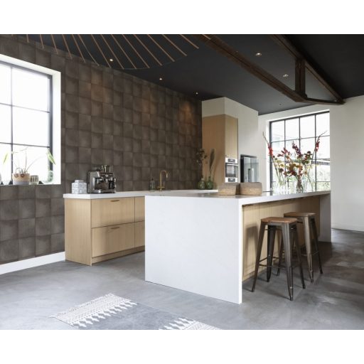 Rasch CLUB 419139  Natur Etno Állatszőr utánzat négyzetekbe rendezve szürkésbarna barna árnyalatok tapéta