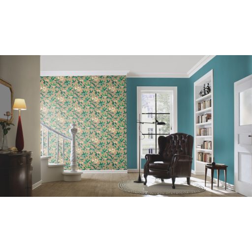 Rasch Poetry/Follow your Dreams 423945  strukturált textil egyszínű petrolkék tapéta