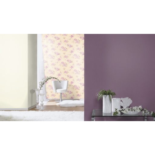 Rasch Saphira/Poetry II/Follow your Dreams 424034  strukturált textil egyszínű krémszín tapéta