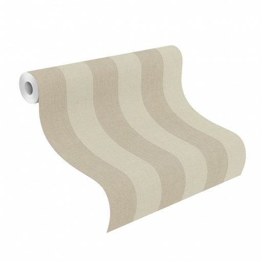 Rasch Poetry/Follow your Dreams 424126 csíkos -  blokkcsíkos textil pasztel zsályazöld világosbarna tapéta