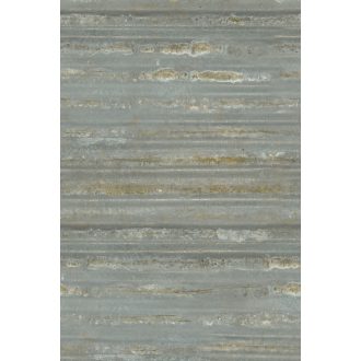 Ipari design hullámos acéllemez rozsdafoltokkal arany csillogással acélkék szürke arany falpanel