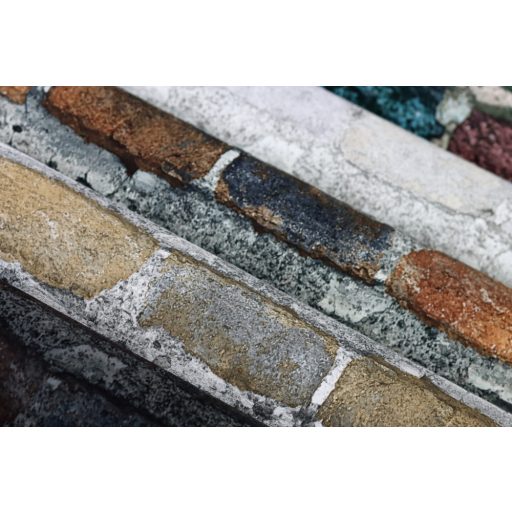 Rasch Factory IV 428056 Natur/Ipari design meszelt érdes felületű téglafal világos szürke sötét bézs mosott aranysárga tapéta