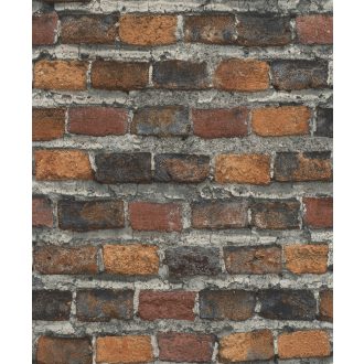   Rasch Factory IV 428063 Natur/Ipari design meszelt érdes felületű téglafal szürke mosott aranysárga rozsdavörös antracit tapéta