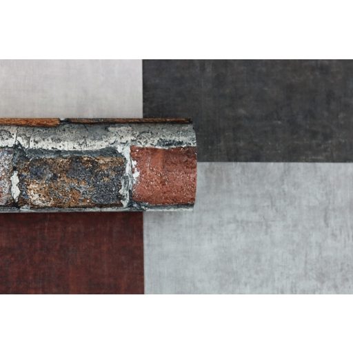 Rasch Factory IV 428063 Natur/Ipari design meszelt érdes felületű téglafal szürke mosott aranysárga rozsdavörös antracit tapéta