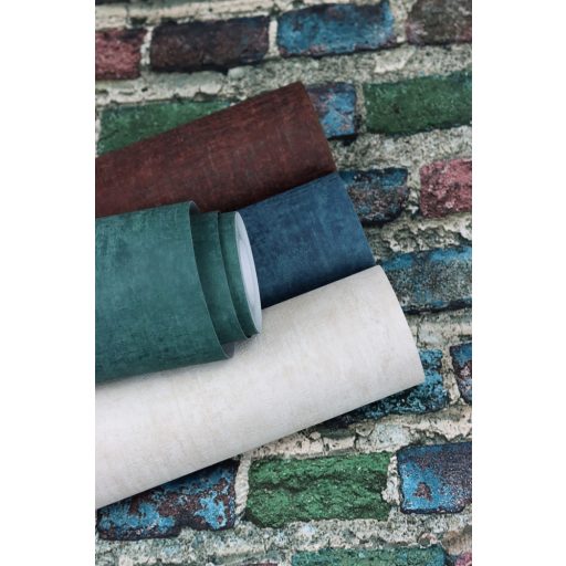 Rasch Factory IV 428070 Natur/Ipari design meszelt érdes felületű téglafal szürke kék zöld rozsdavörös tapéta