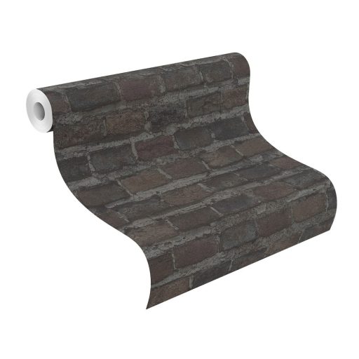 Rasch Factory IV 428087 Natur/Ipari design meszelt érdes felületű téglafal szürke sötétszürke sötét kék és rozsdavörös árnyalatok tapéta