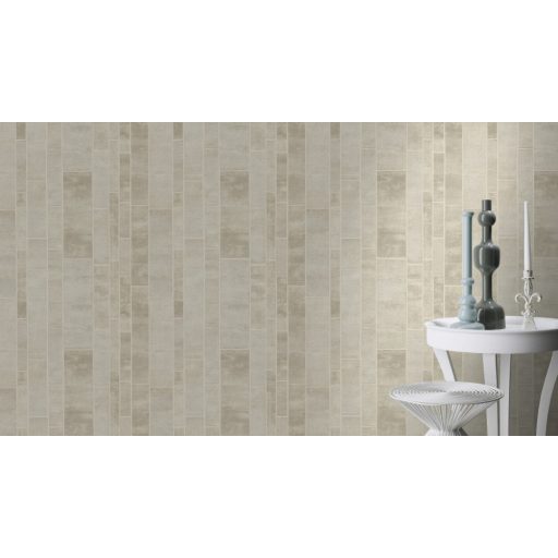 Rasch Factory IV 428209 Natur/Ipari design strukturált /hullámos/ kőlapok törtfehér bézs fémes ezüst tapéta