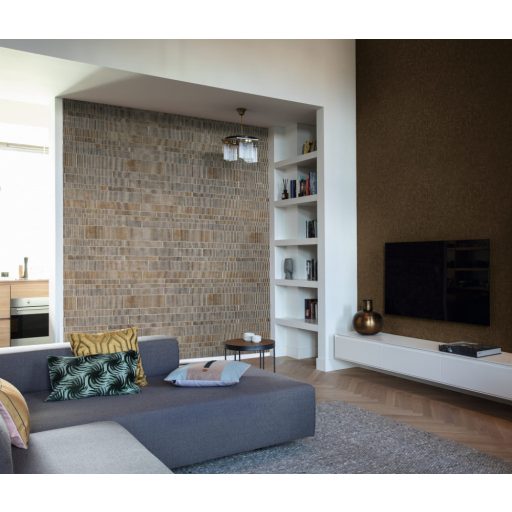 Rasch Factory IV 428216 Natur/Ipari design strukturált /hullámos/ kőlapok törtfehér szürke fémes ezüst és arany tapéta